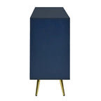 Stylish Sideboard with Wave Geometric Design, Conical Legs, Adjustable, Suitable for Study, Entryway and Living Room