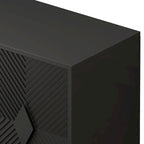 2 Door Wooden Storage Cabinet with Metal Leg, Two-tier, for Living Room, Entryway