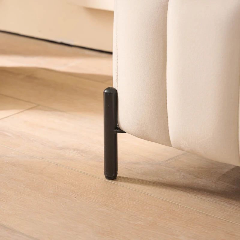 49.21Wide Velvet Storage Soft Bench for Living Room, Entryway and Bedroom