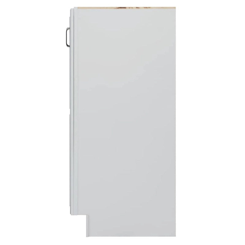 48" Wood Floor Standing Bathroom Linen Tower