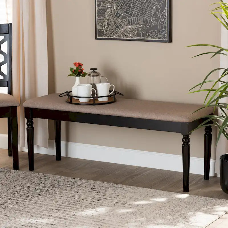 Modern Contemporary Wood Dining Bench