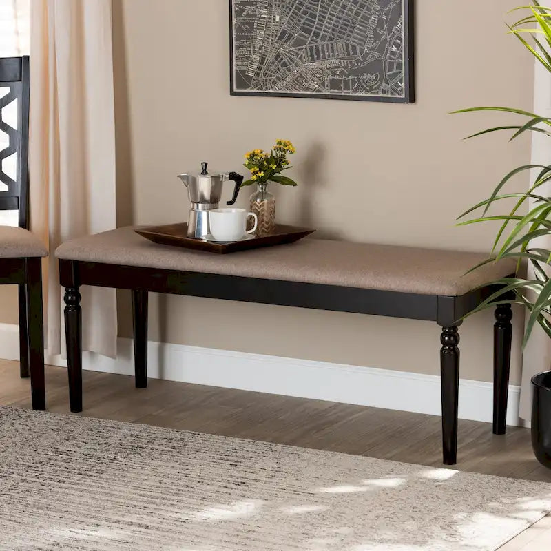 Modern Contemporary Wood Dining Bench