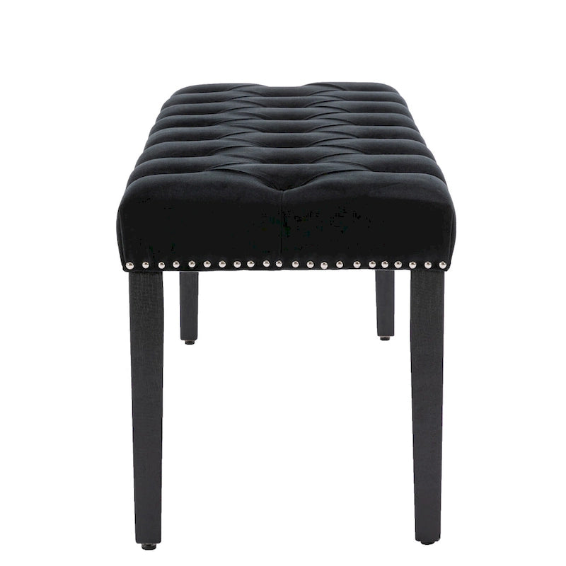 Upholstered Tufted Bench Ottoman Accent Bench