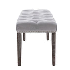 Upholstered Tufted Bench Ottoman Accent Bench
