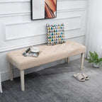 Tufted Upholstered Ottoman Accent Bench with Soft Cushion, Modern Design