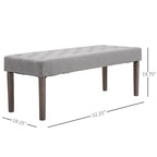 Tufted Upholstered Ottoman Accent Bench with Soft Cushion, Modern Design
