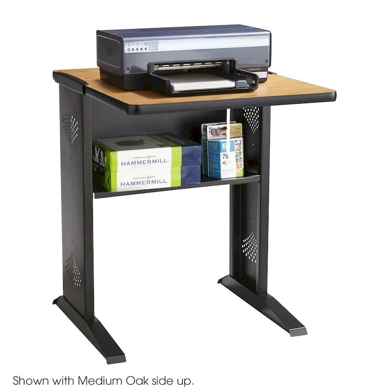 Computer or Printer Stand with Reversible Top