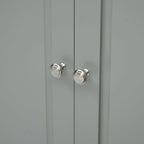 Tall Storage Cabinet with Two Drawers - N/A