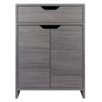 1-Drawer Storage Cabinet, Charcoal