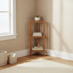 Teak Corner Shelf Fiji 36 (90cm) 3 tiers