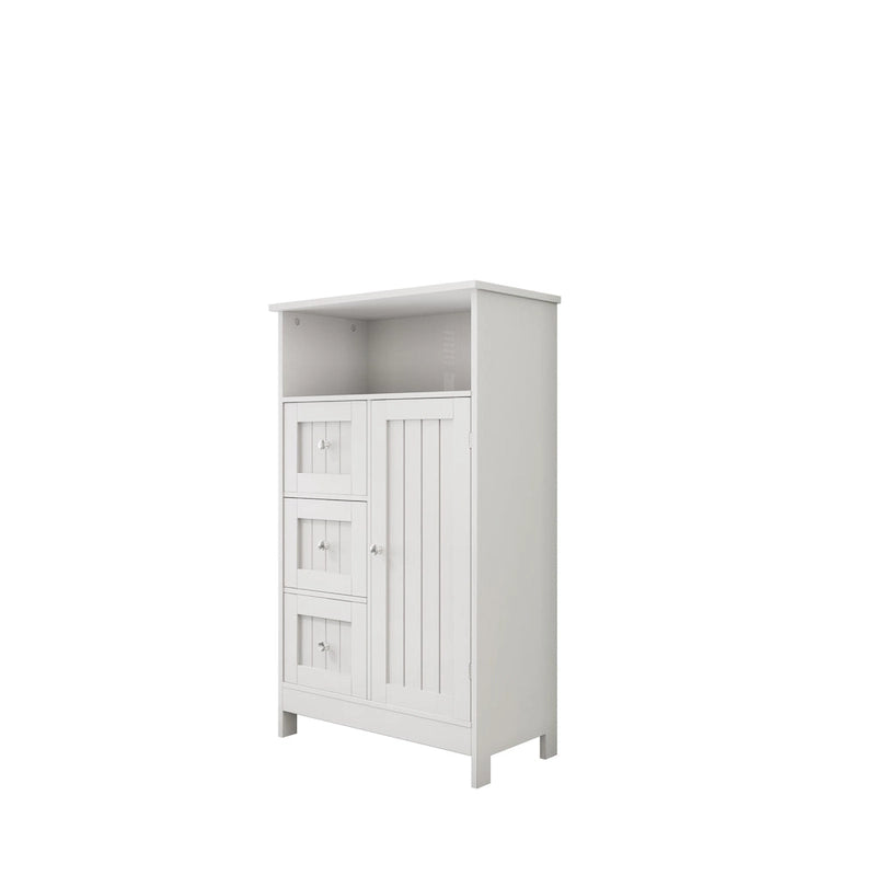 Bathroom Standing Storage Cabinet with 3 Drawers - N/A