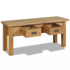 Hall Bench, Solid Teak, 35.4x11.8x15.7
