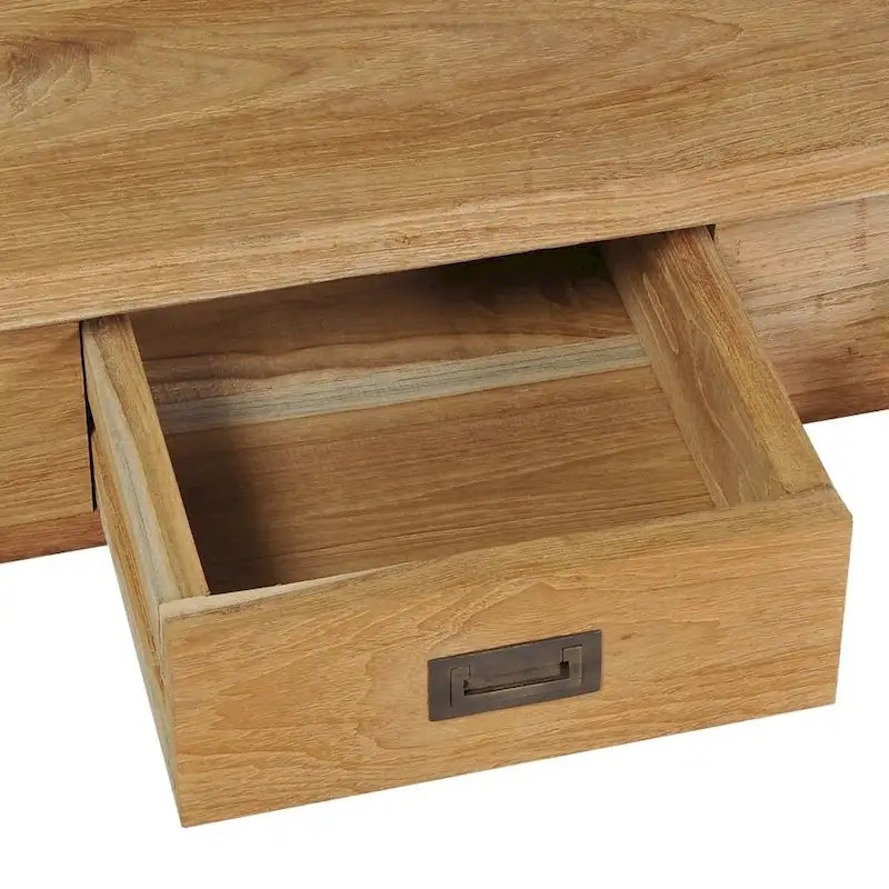 Hall Bench, Solid Teak, 35.4x11.8x15.7