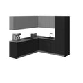Kitchen Cabinet, Black, 8x8Ft Wide