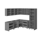 Kitchen Cabinet, Black, 8x8Ft Wide