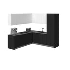 Kitchen Cabinet, Black, 8x8Ft Wide