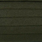 Modern Oval Storage Ottoman Bench, Boucle Teddy Fabric, End of Bed Stool with Safety Hinge