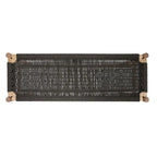 Solid Wood and Woven Rope Entryway Bench, 43.3L x 15.0W x 18.0H