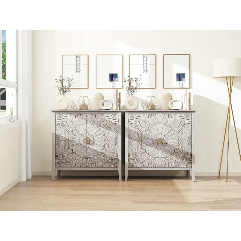 2 Door Cabinet, American Furniture, Suitable for Bedroom, Living Room, Study