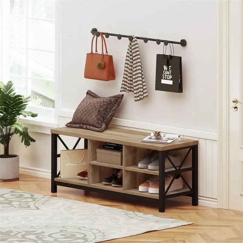 Shoe Bench Entryway - 14.17D x 47.24W x 18.11H
