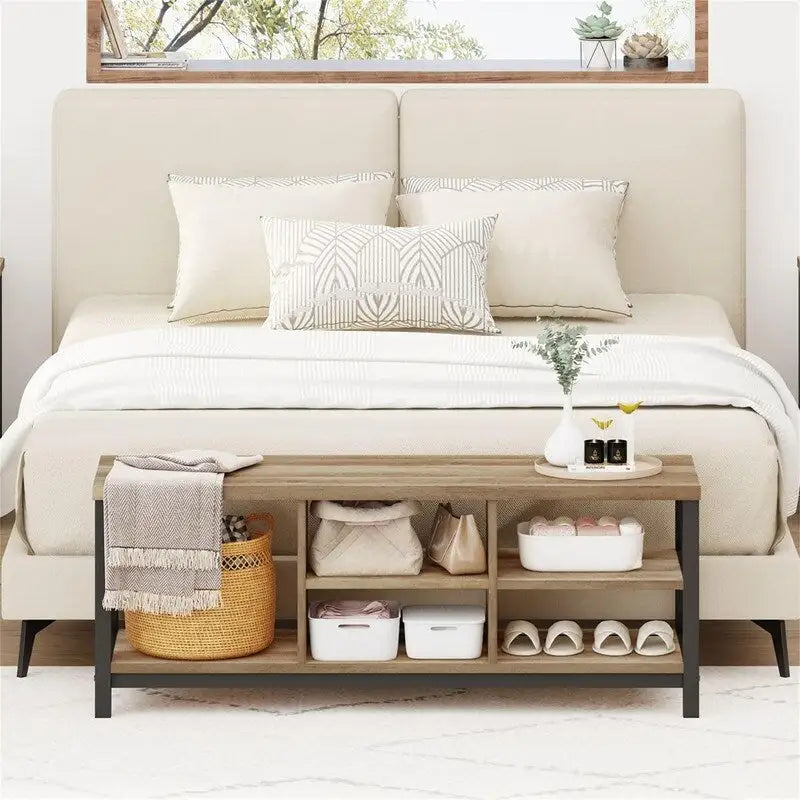 Shoe Bench Entryway - 14.17D x 47.24W x 18.11H