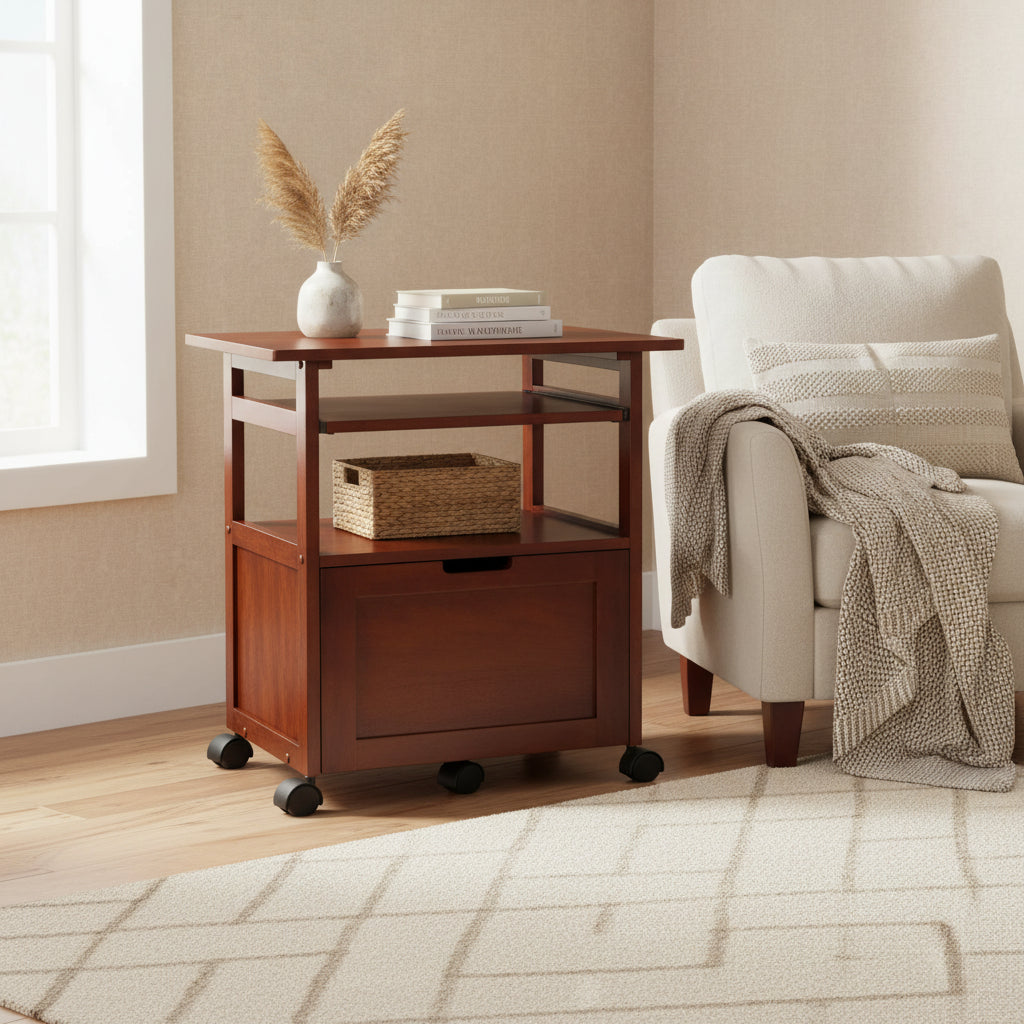 Piper Home Office, Walnut - 16W x 13D x 11H