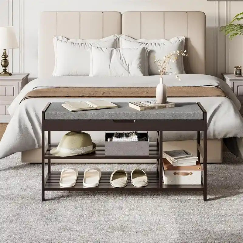 Entryway Storage Bench - 11.4D x 36W x 19.7H