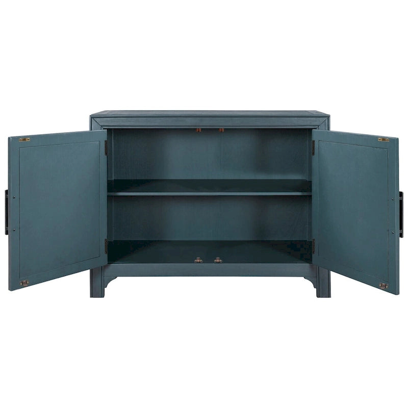 40 Cabinets with Unique Design Doors with 1 Adjustable Shelves,Suitable for Multiple Rooms Such as Living Room and Study Room
