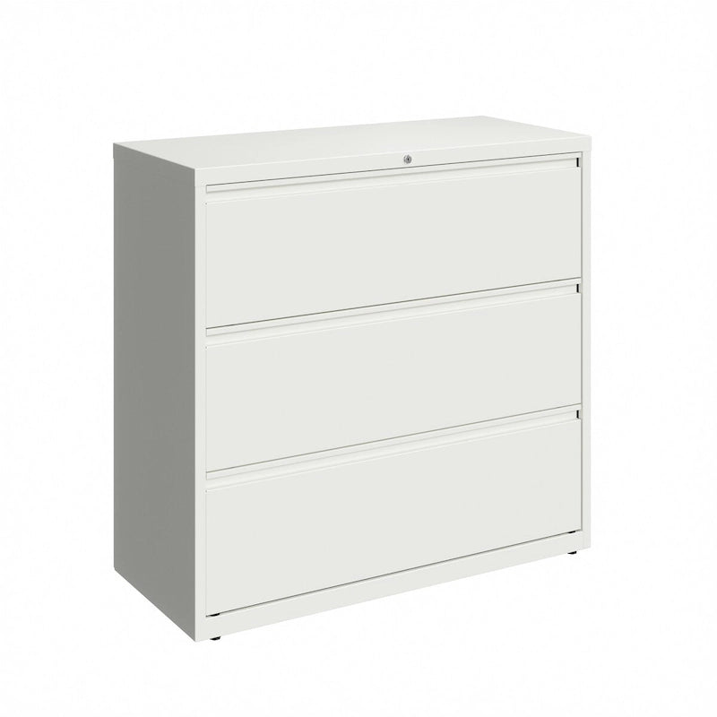 42" Wide 3-Drawer Lateral File Cabinet, White