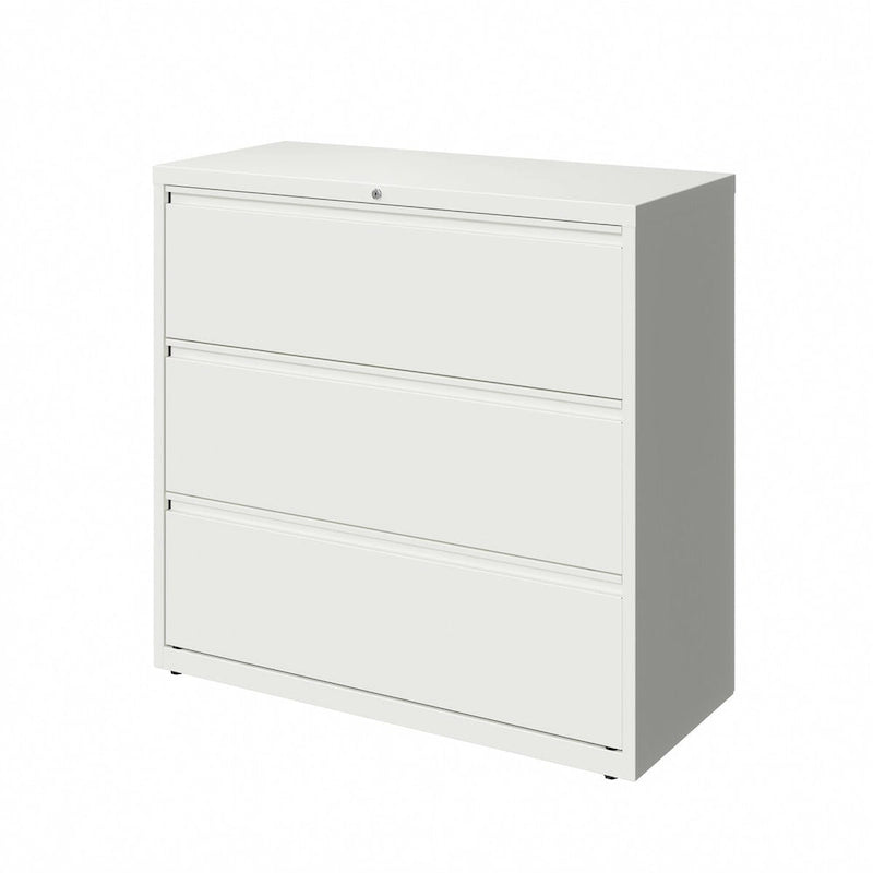42" Wide 3-Drawer Lateral File Cabinet, White