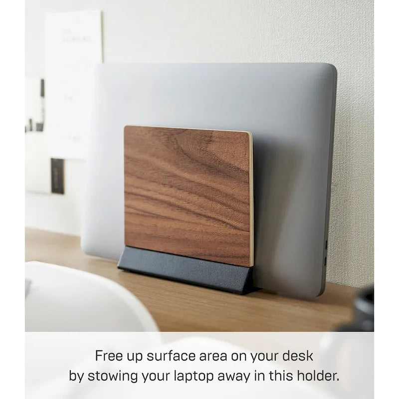 Slim Laptop Stand, Steel and Wood, 2.44 x 6.3 x 5.91 inches