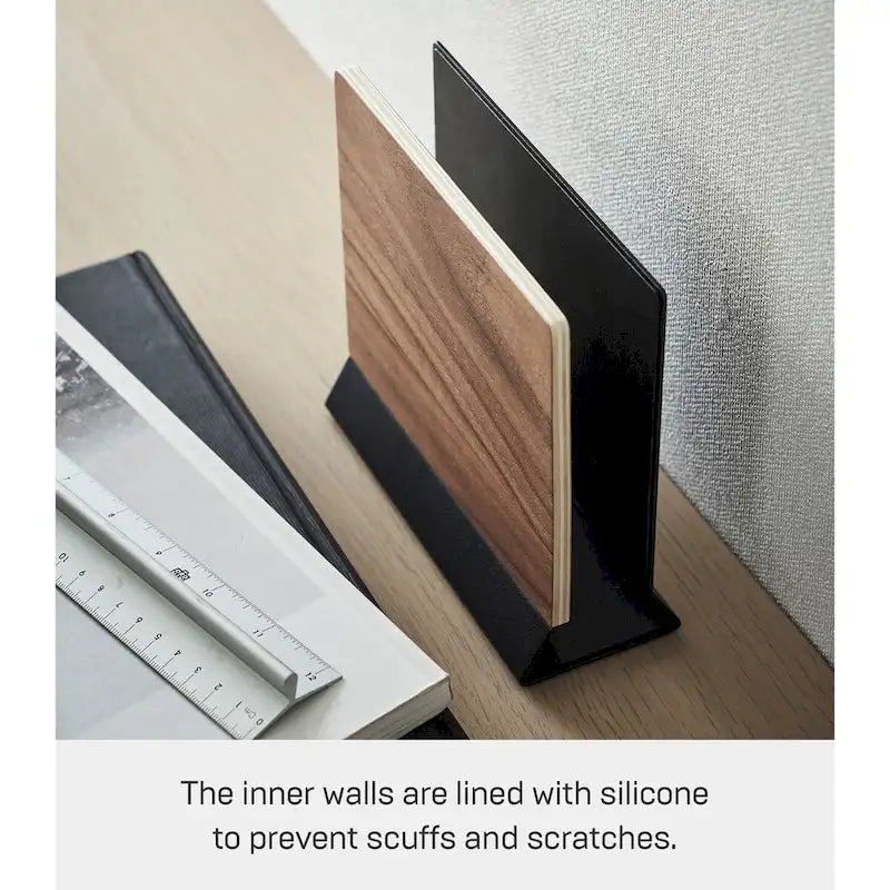 Slim Laptop Stand, Steel and Wood, 2.44 x 6.3 x 5.91 inches