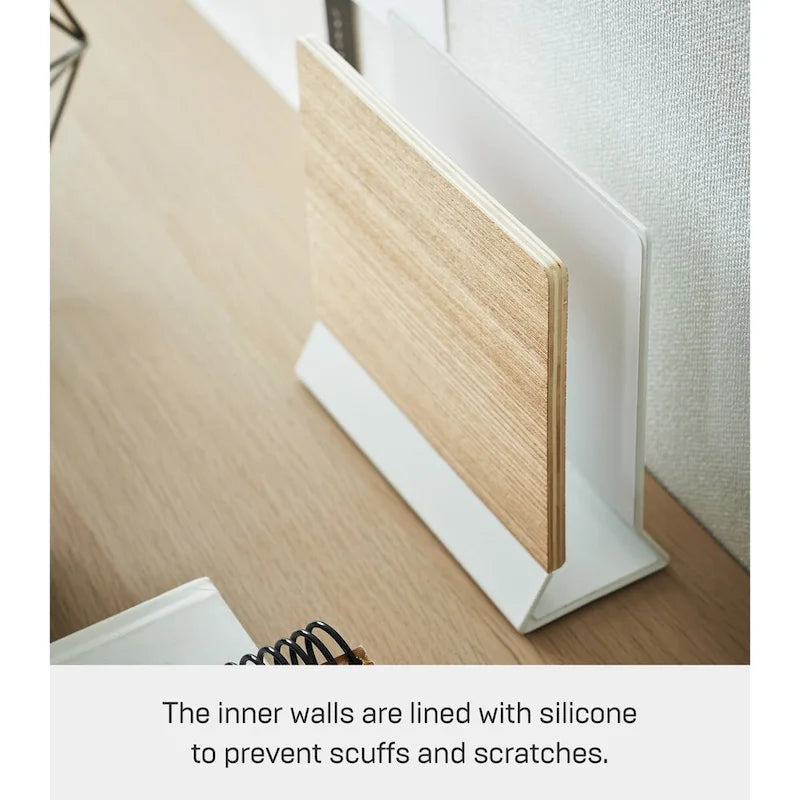 Slim Laptop Stand, Steel and Wood, 2.44 x 6.3 x 5.91 inches