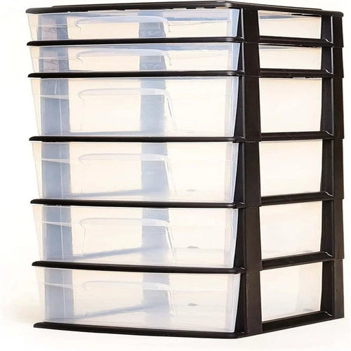 6-Drawer Plastic Home Office Bedroom