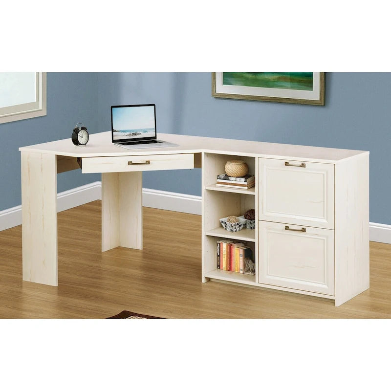 Antique White 2-Door File Cabinet