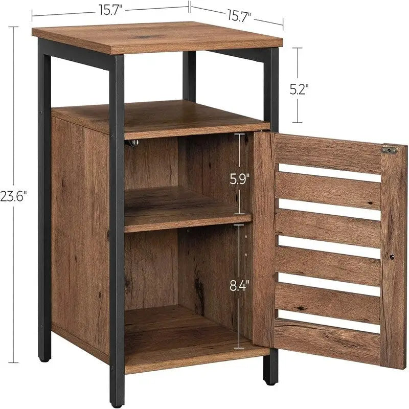 Industrial End Side Table