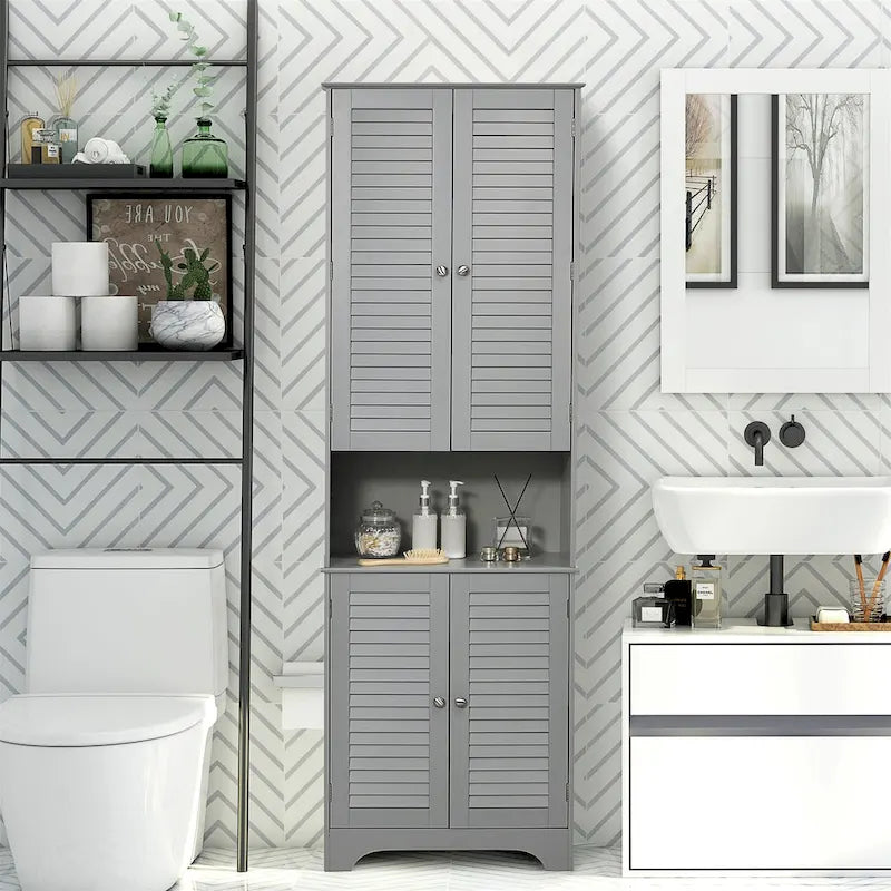 Tall Narrow Bathroom Storage Cabinet