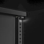 2 Door Miscellaneous Storage Cabinet with 2 Movable Partitions, for Garage / Office