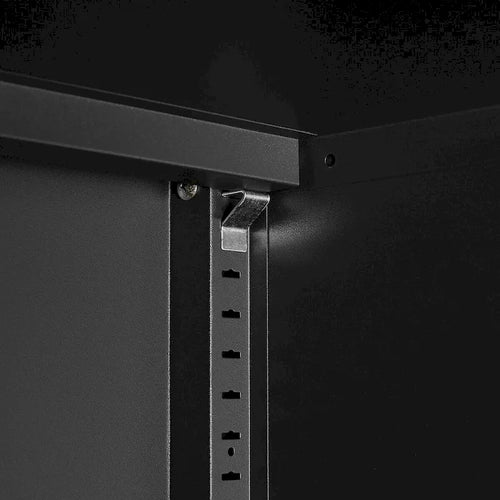 2 Door Miscellaneous Storage Cabinet with 2 Movable Partitions, for Garage / Office