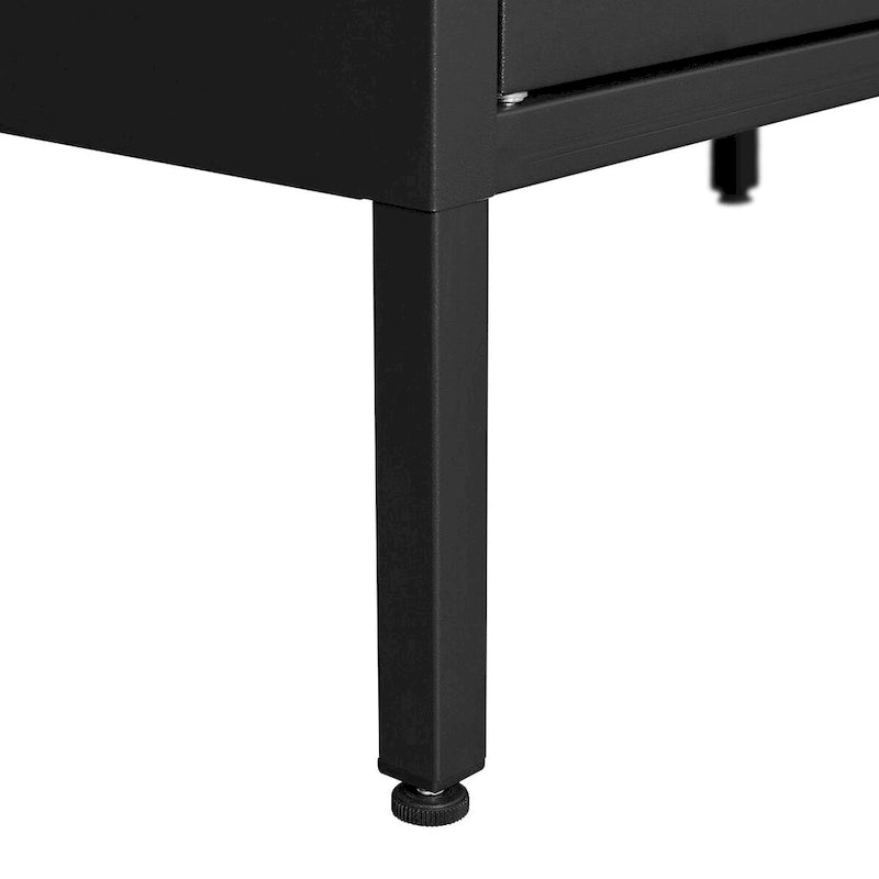 2 Door Miscellaneous Storage Cabinet with 2 Movable Partitions, for Garage / Office