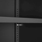 2 Door Miscellaneous Storage Cabinet with 2 Movable Partitions, for Garage / Office