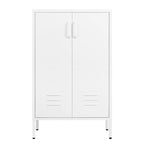 2 Door Miscellaneous Storage Cabinet with 2 Movable Partitions, for Garage / Office