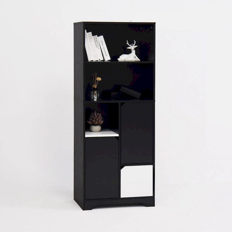 Large capacity multifunctional bamboo storage cabinet furniture for bathroom and living room