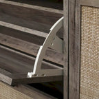 4 Door Freestanding Modern Shoe Storage Cabinet, for Entryway