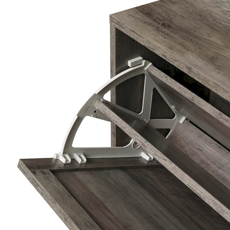 4 Door Freestanding Modern Shoe Storage Cabinet, for Entryway